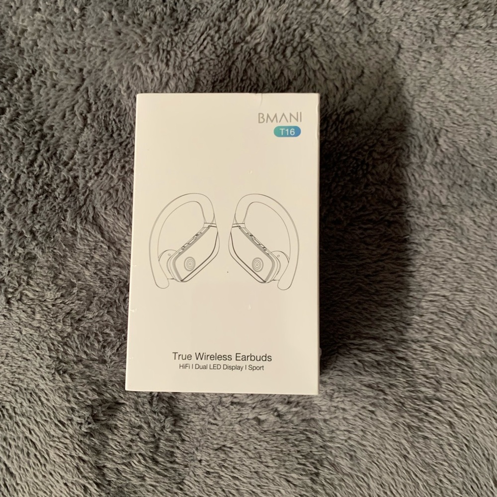 BMANI | T16 | True Wireless Earbuds | Hifi | Dual LED display | Sport | NIB